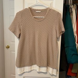 Zara half knit top